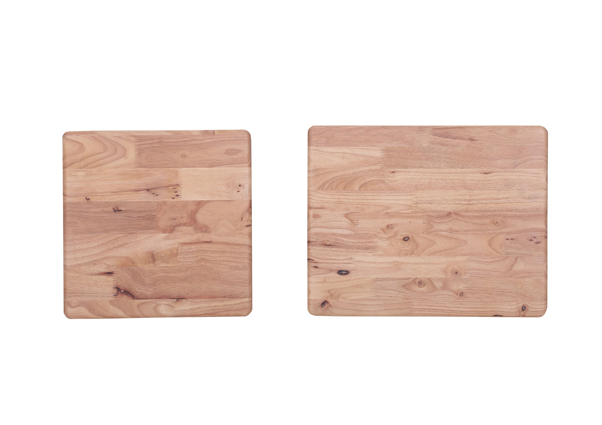 INTERhome Beistelltisch 2er Set RUBBY Rubberwood massiv