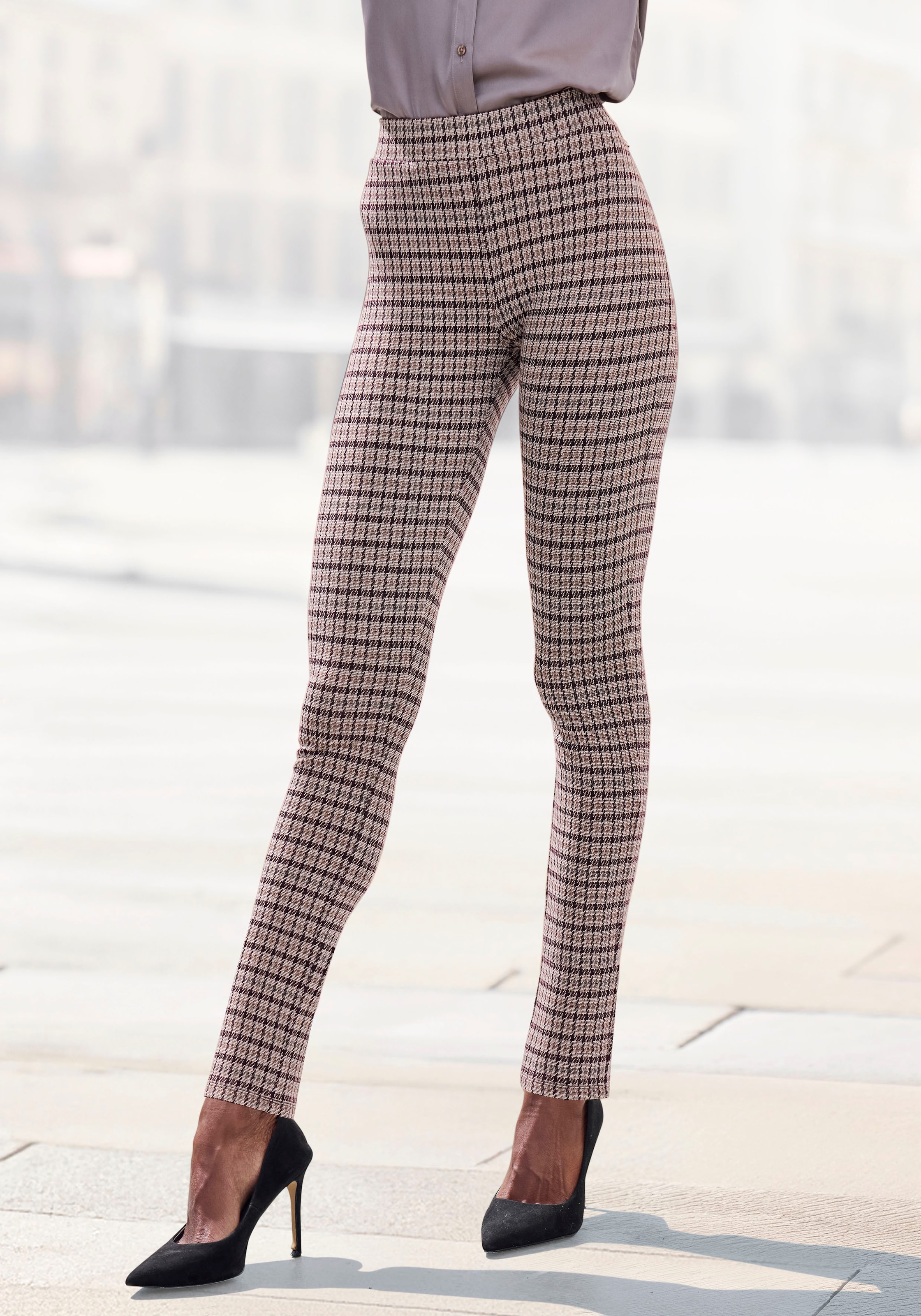 LASCANA Leggings  aus Jacquard Stoff