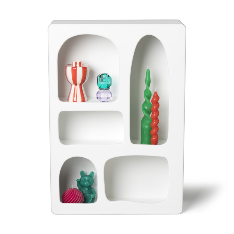 5 vakkenkast Zaha organic - MDF - 65x45x15 cm