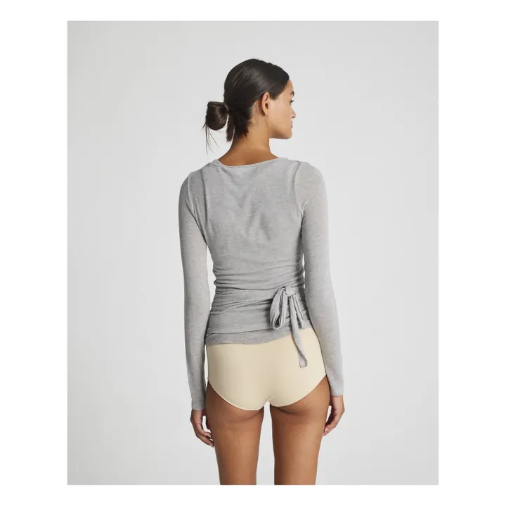 GAI+LISVA Cardigan Cache-cœur Anne Laine | Gris