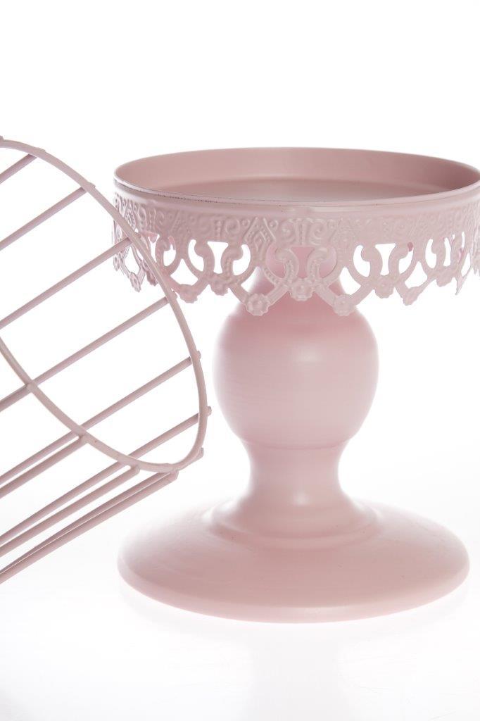 Kerzenhalter Natan - rosa - 32 cm