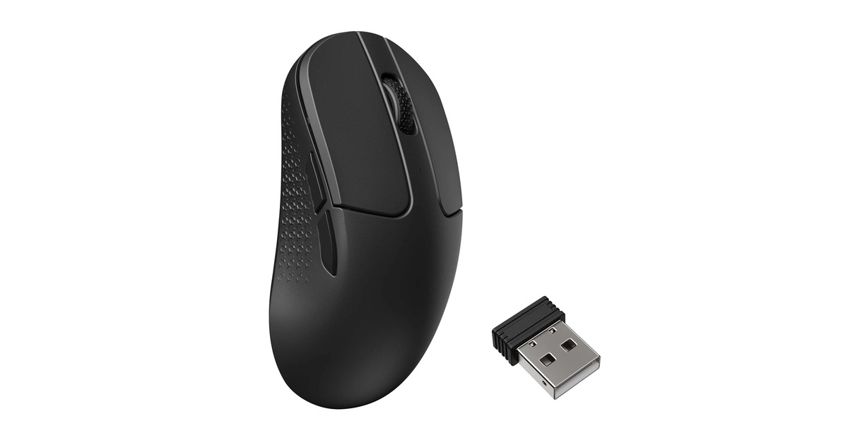 KeychronM3 Mini Wireless gaming muis  (Zwart, 100 - 30.000 dpi, 8000Hz, 2.4 GHz / Bluetooth / USB)