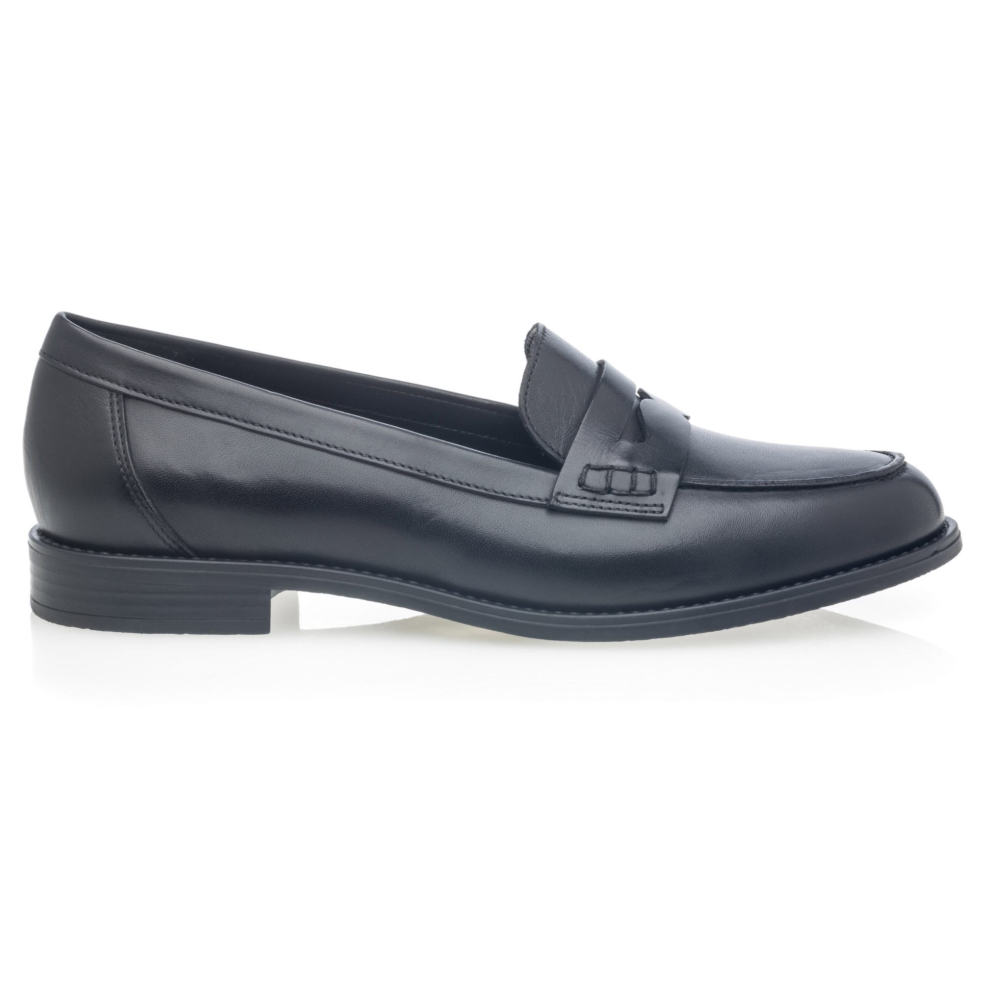 Mocassins Femme en cuir noir
