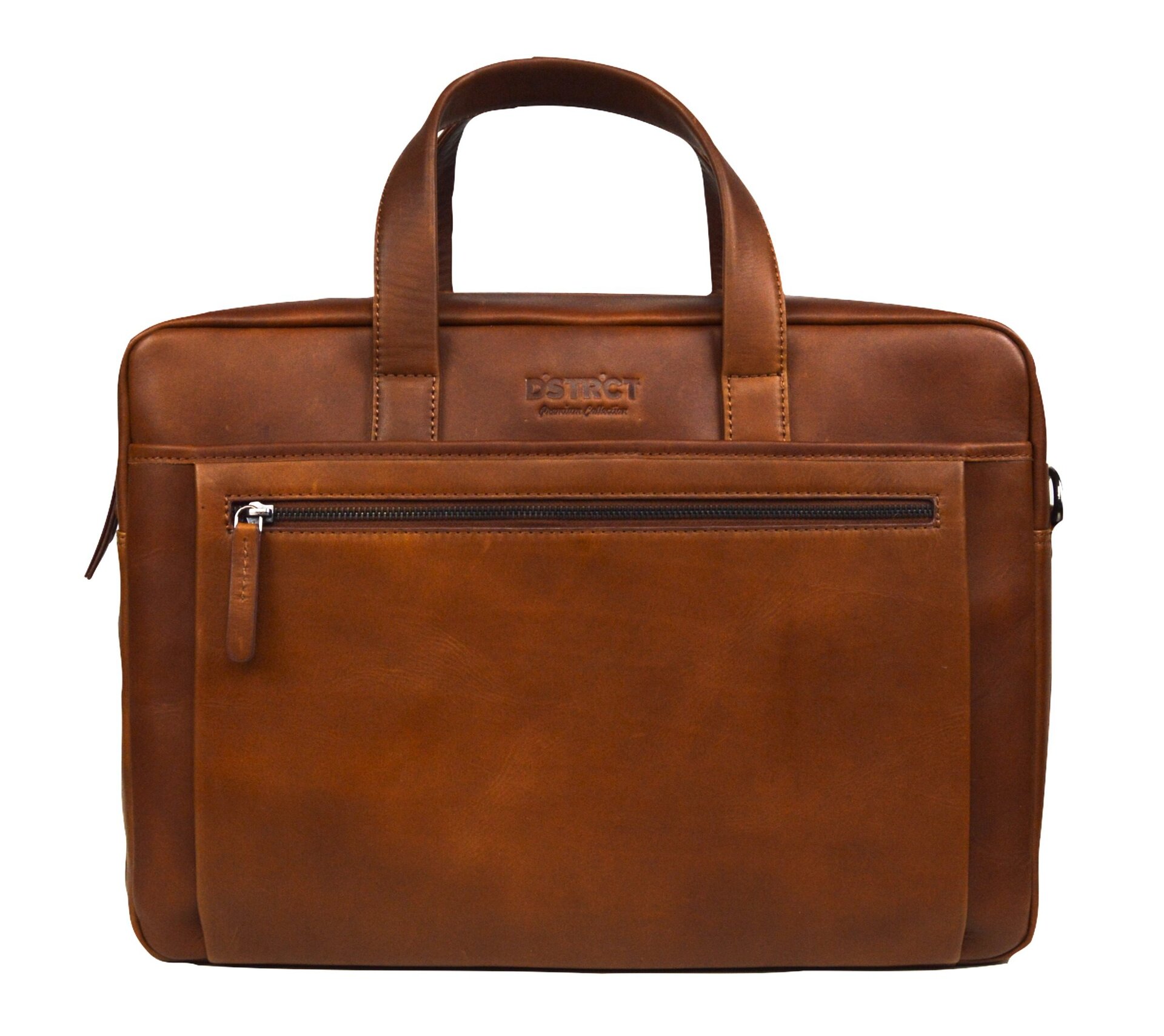 DSTRCT Premium Collection Laptopbag 17 inch Cognac