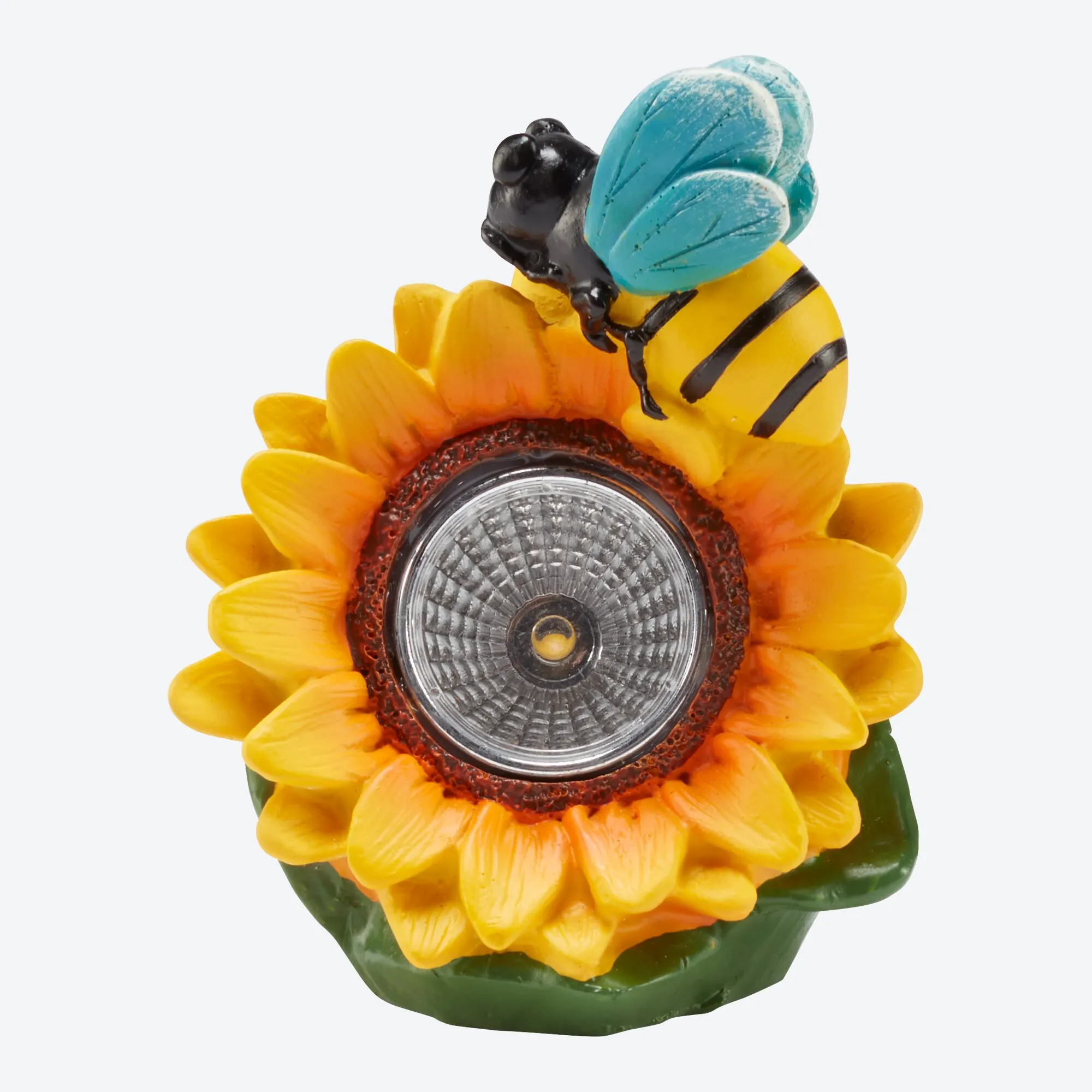 Solar-Leuchte mit Blume, ca. 9x11x7cm