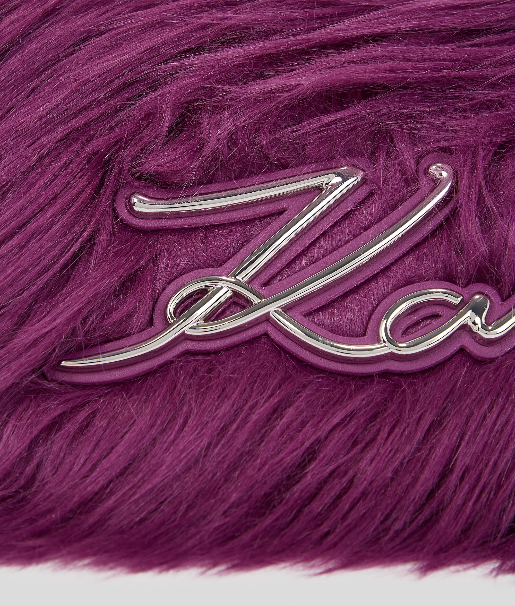SAC SOUPLE PORTÉ ÉPAULE EN FAUSSE FOURRURE K/SIGNATURE