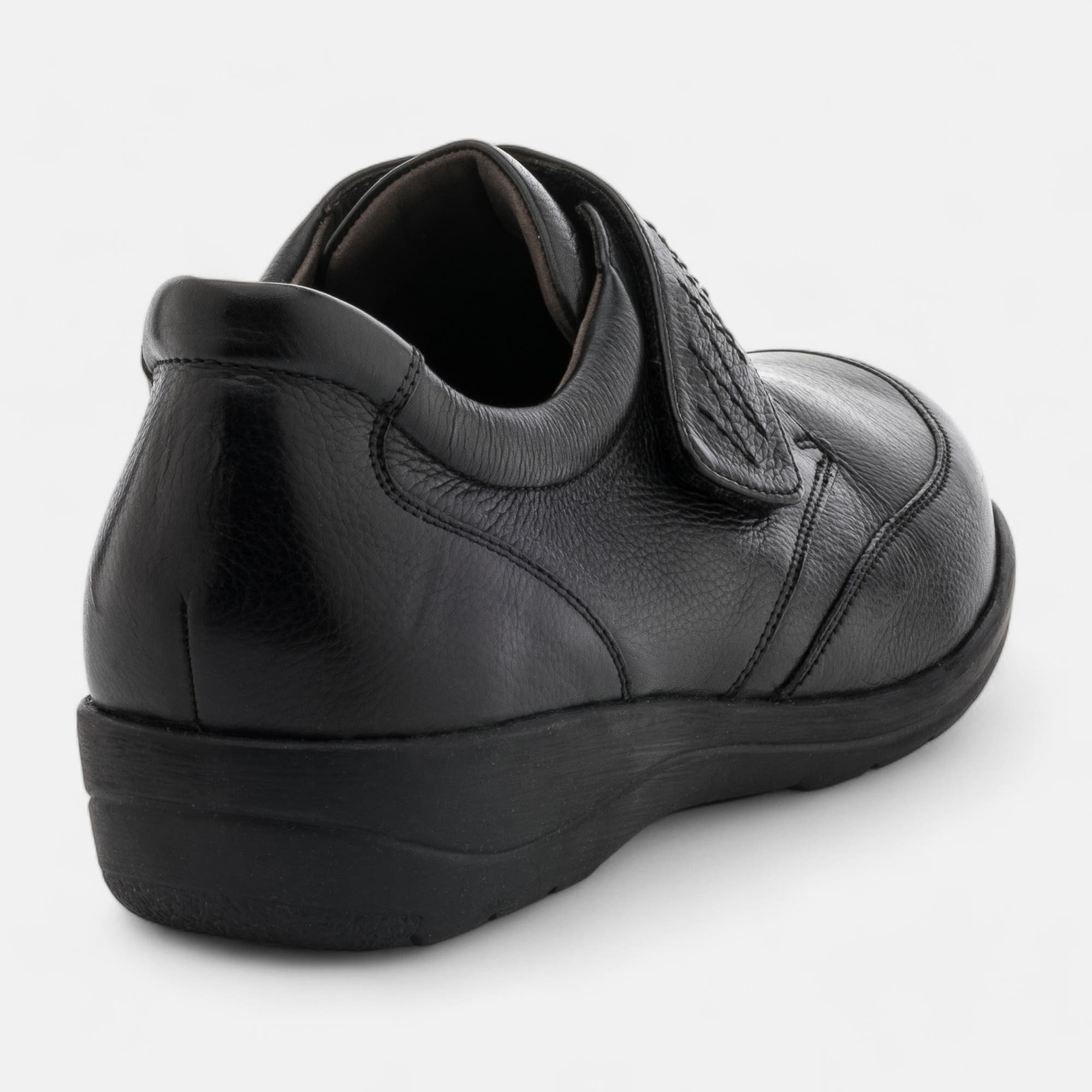 Derbies pieds sensibles Femme en cuir noir