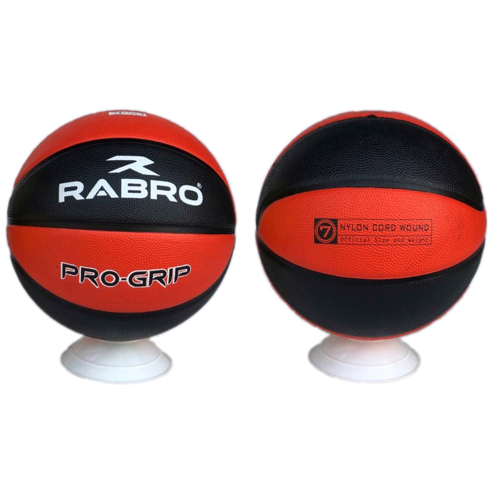 Pro-Grip Basketball, rot und schwarz, Größe 7