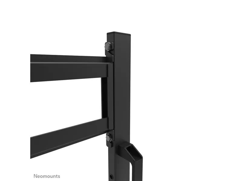 Neomounts FL50-525BL1 - Vogn med hjul - robust - for fladt panel - gulvstander - låsbar - stål - sort - skærmstørrelse: 55