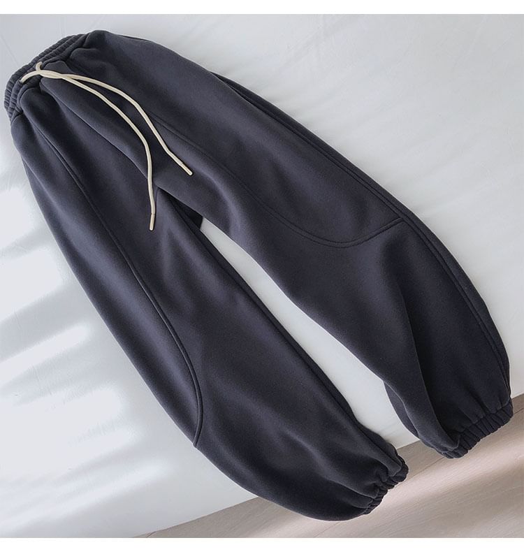 Faiar - Effen joggingbroek met trekkoord in de taille