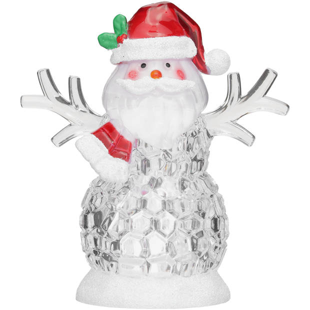 Kerstfiguur met kleur LED 11cm 4 assorti