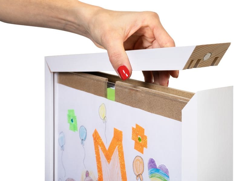 COCON Bilderrahmen für Kinderzeichnungen 35 x 26 x 5 cm, We Kunstrahmen für Kinderzeichnungen