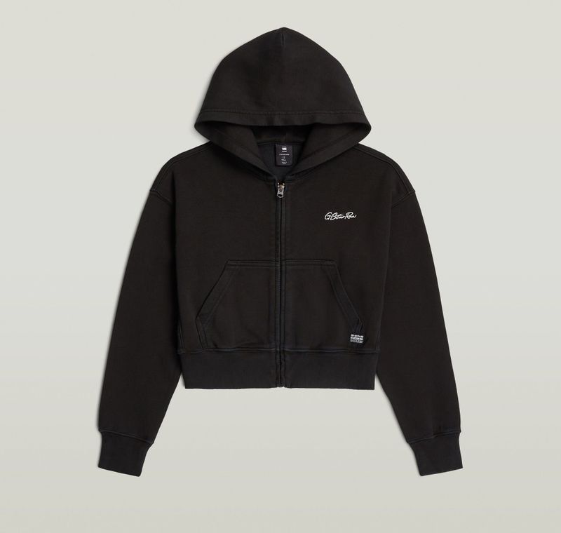 G-STAR - Sweatvest - Zwart - Met Capuchon