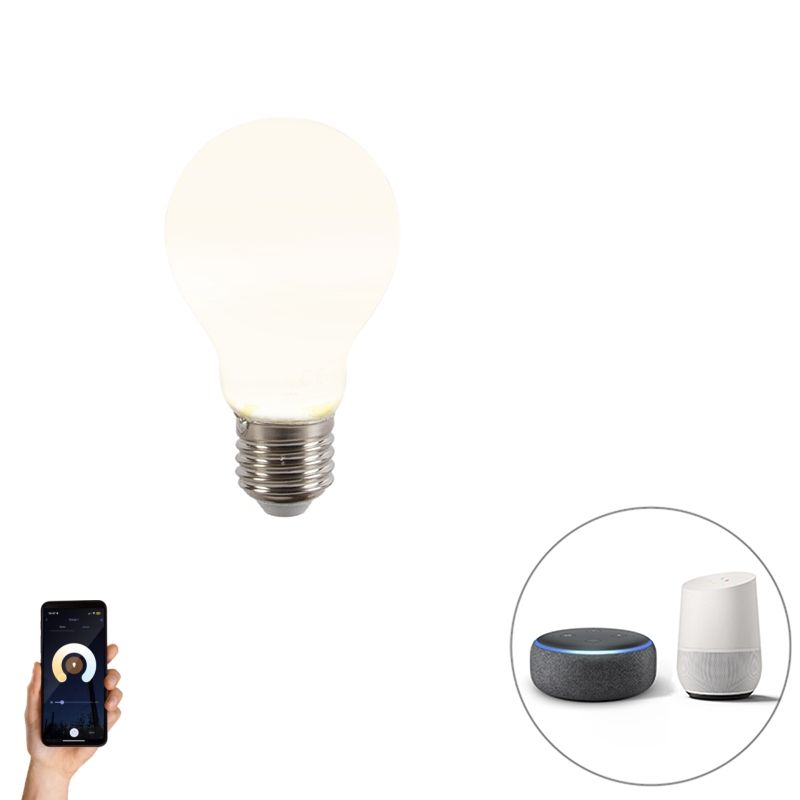 Smart E27 dimbare LED lamp A60 mat 7W 806 lm 2200-4000K