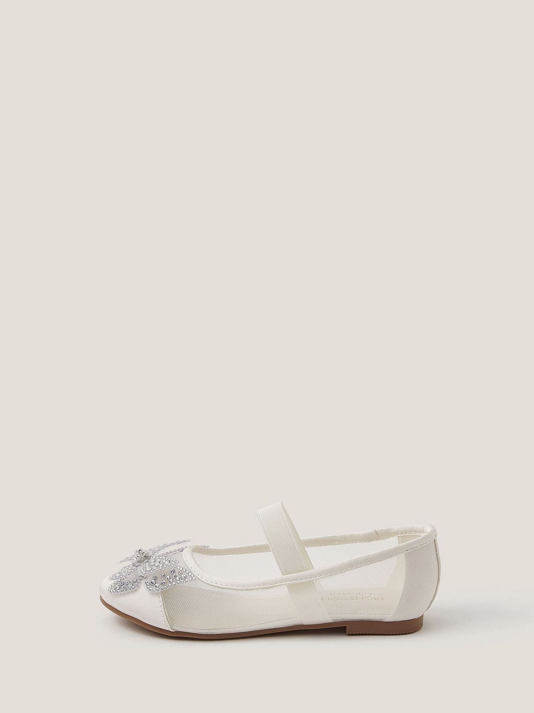 Natuurlijk - Monsoon Butterfly Mesh Ballet Flats
