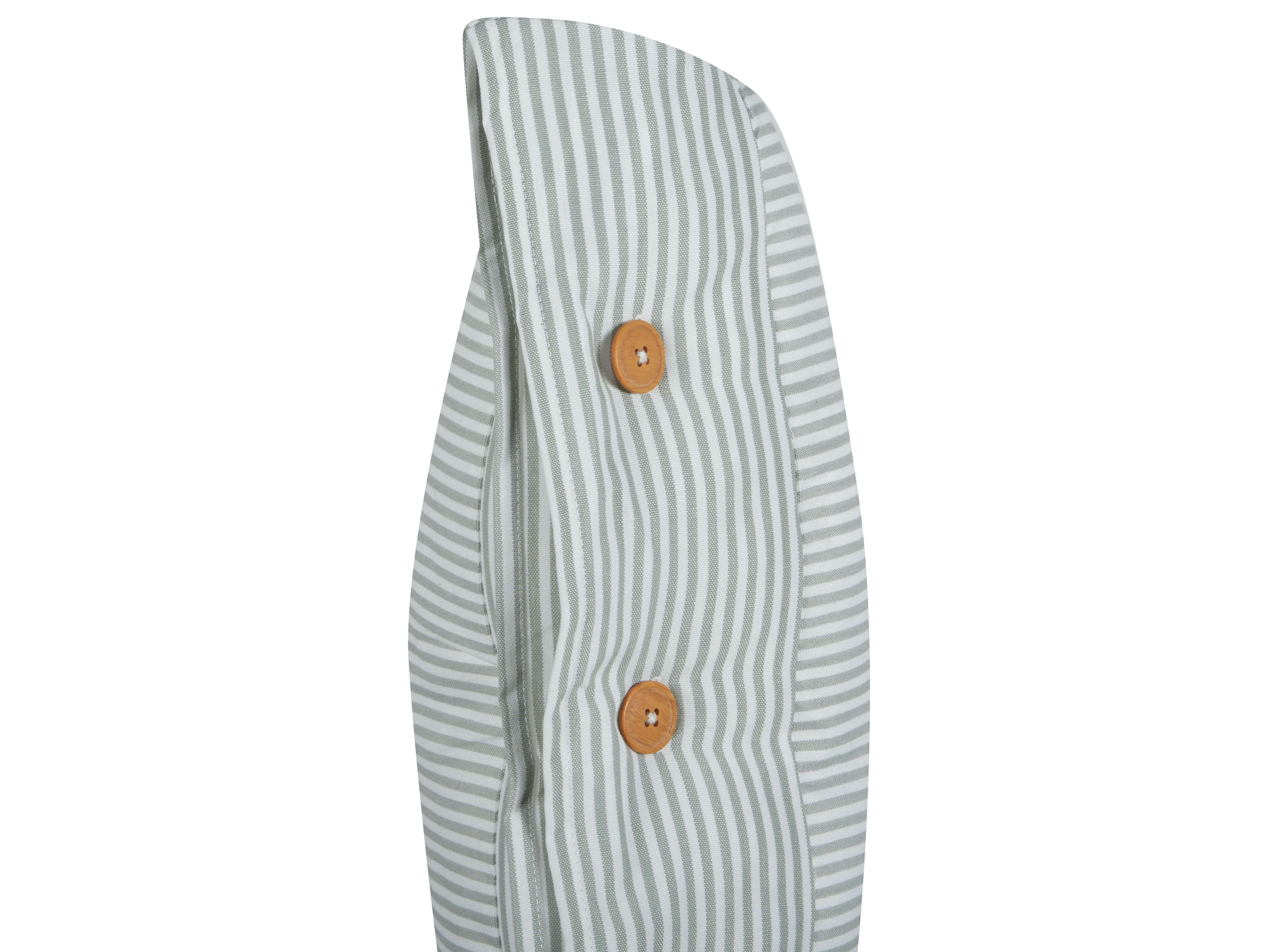 Set van 2 sierkussens SEBRINE 45 x 45 cm Mintgroen gestreept