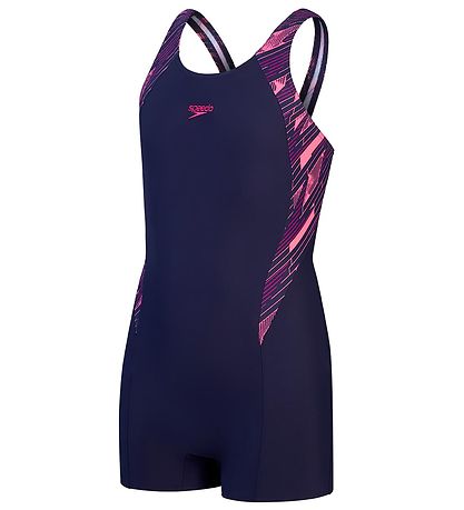 Speedo Bådedragt - Hyperboom Splice Legsuit - Navy/Pink
