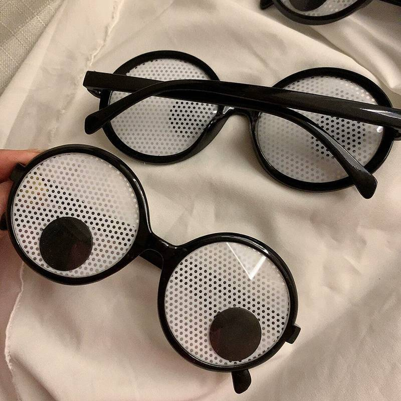 (4er Set) Photo Booth Brille Fotorequisite Party Verkleidungs Accessoire für lustige Bilder - Wackelaugen