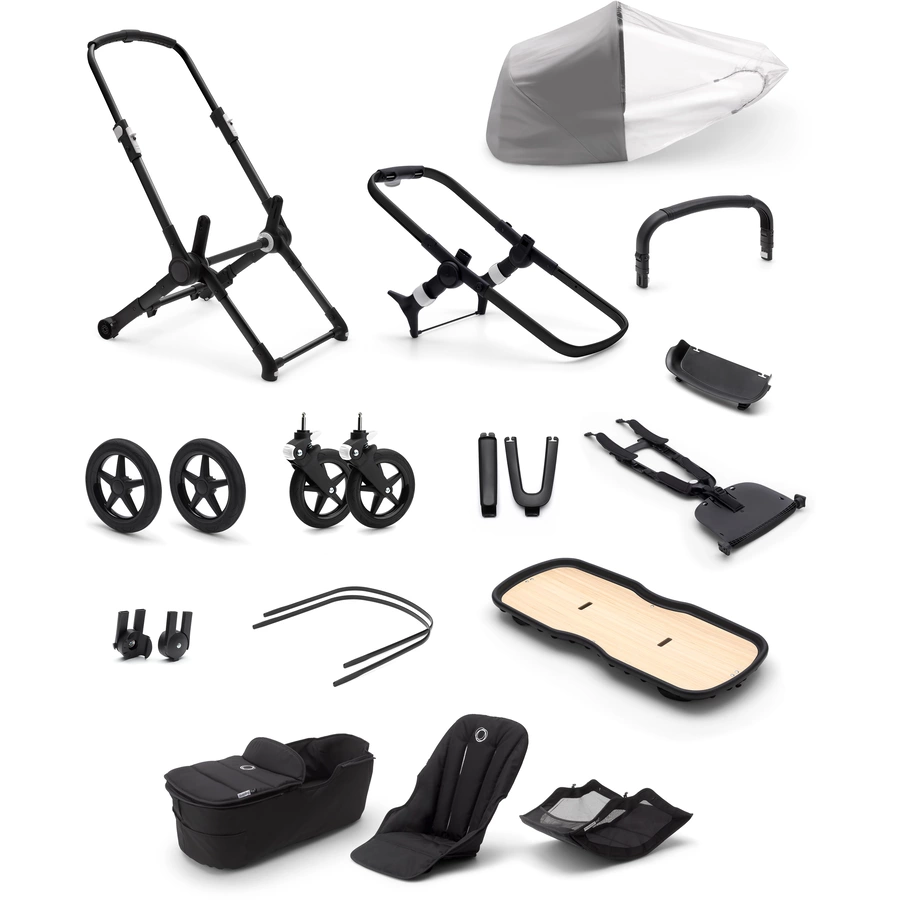 bugaboo Kinderwagen Basis Fox 3 BlackMidnight Black