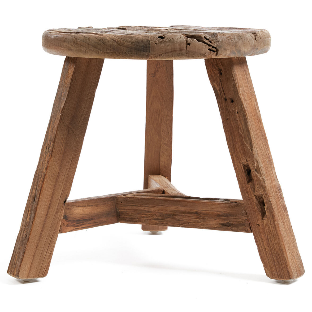 Bazar Bizar Tabouret Yatai naturel - D.37xH.33 cm