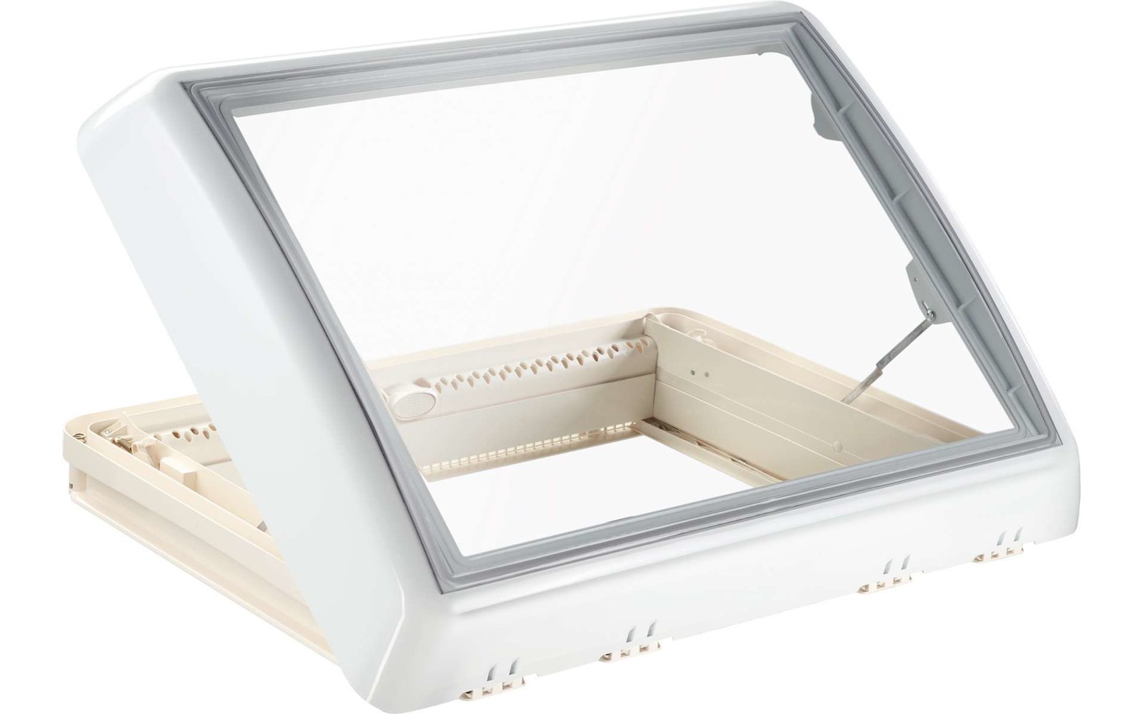 Dometic Midi Heki Style 700 x 500 mm Dachfenster weiß mit Handkurbel / mit Zwangsbelüftung