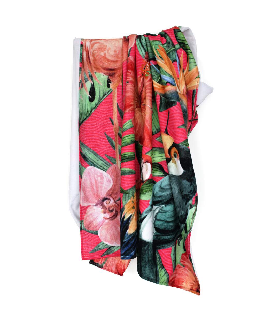 Drap de plage 100x180 cm TROPICAL Rose