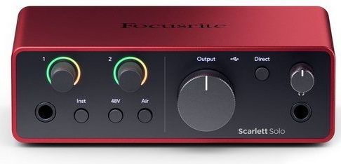 Focusrite - Scarlett 4rd Gen Solo - USB Audio Interface - 1 Mic In / 2 Lijn Uit