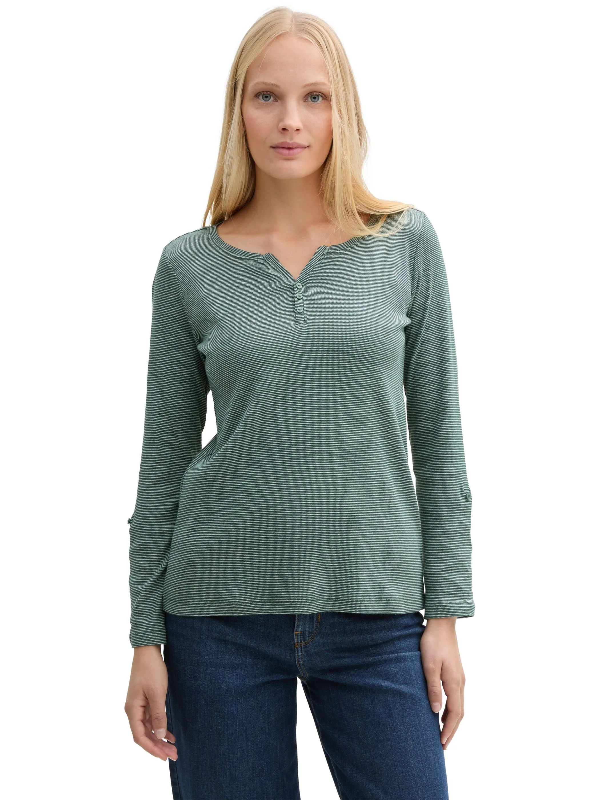 Damen Henleyshirt