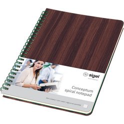 Cahier à spirale Edition Conceptum Nature, A5, bois