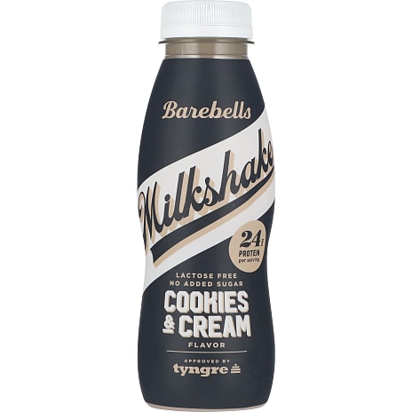 Proteinmilkshake m. cookies & cream smag laktosefri