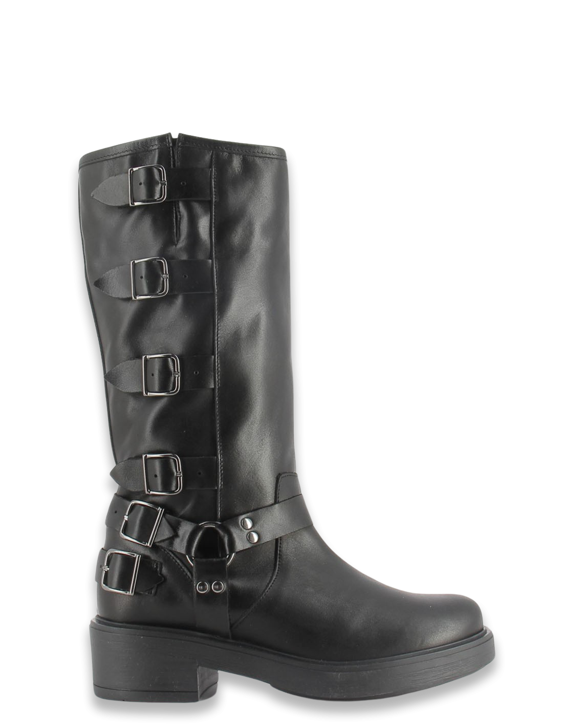 hylton Bottes Femme Cuir Noir Celine