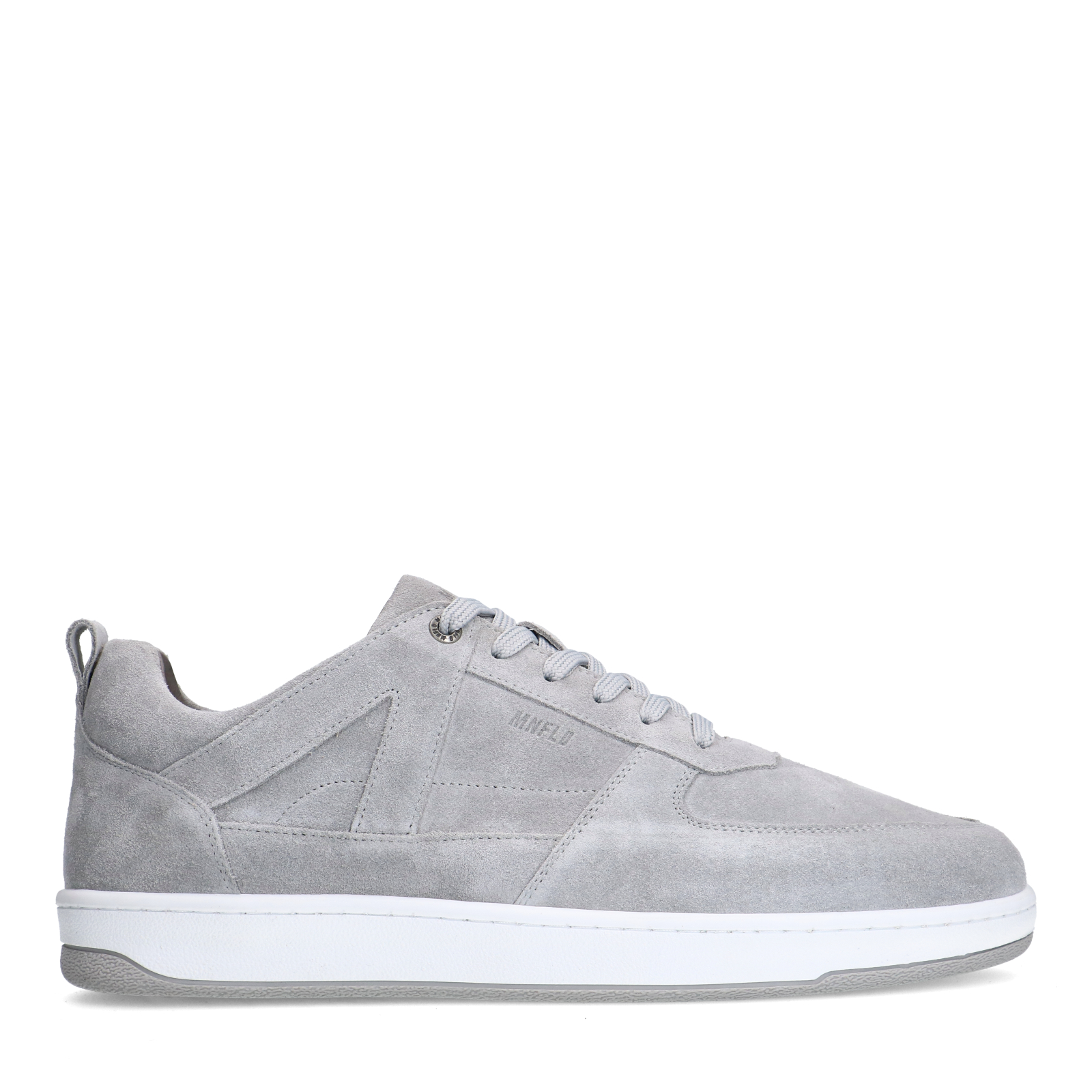 Grijze suède sneakers
