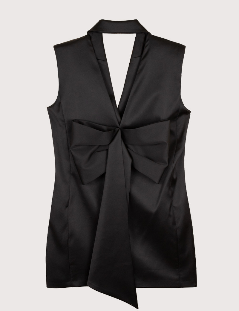 IMPERIAL VESTE BLAZER SANS MANCHES NOIRE
