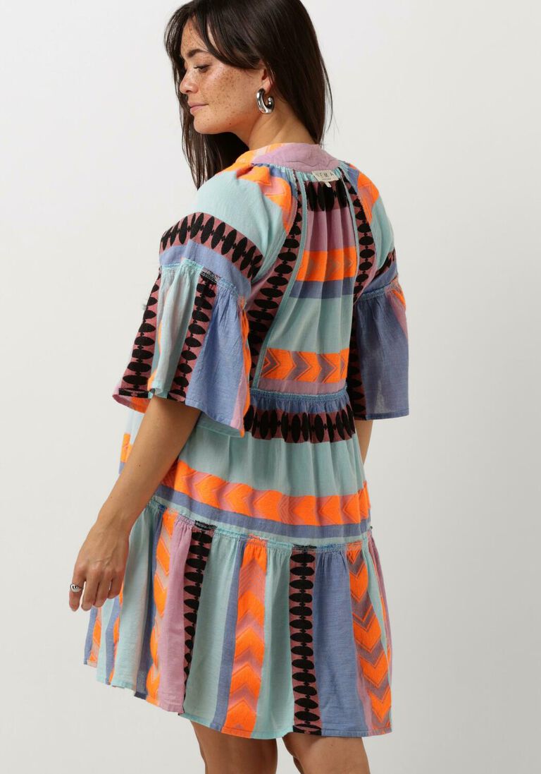 NEMA blauwe nema mini jurk bella