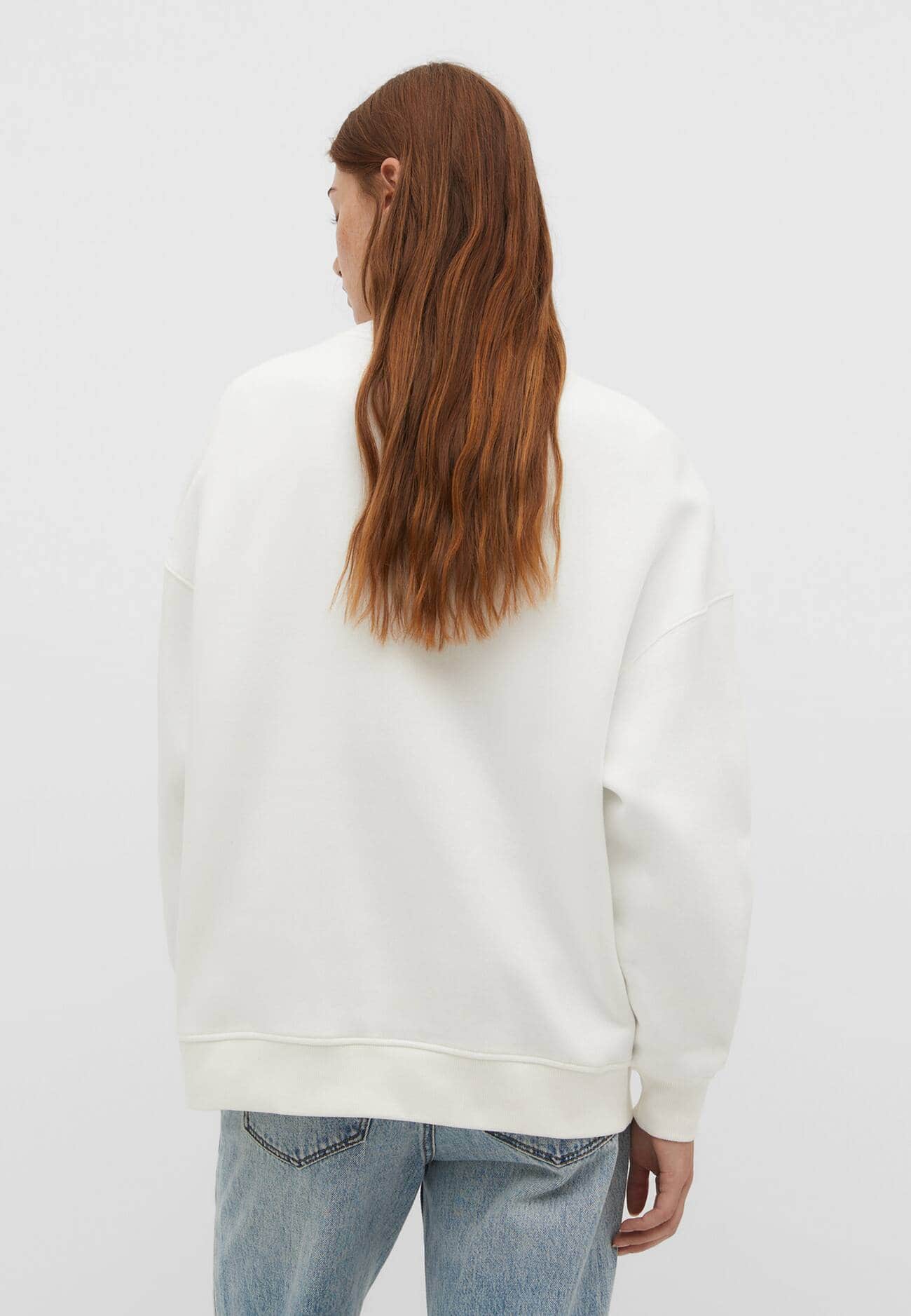 Moletom oversized com efeito desbotado