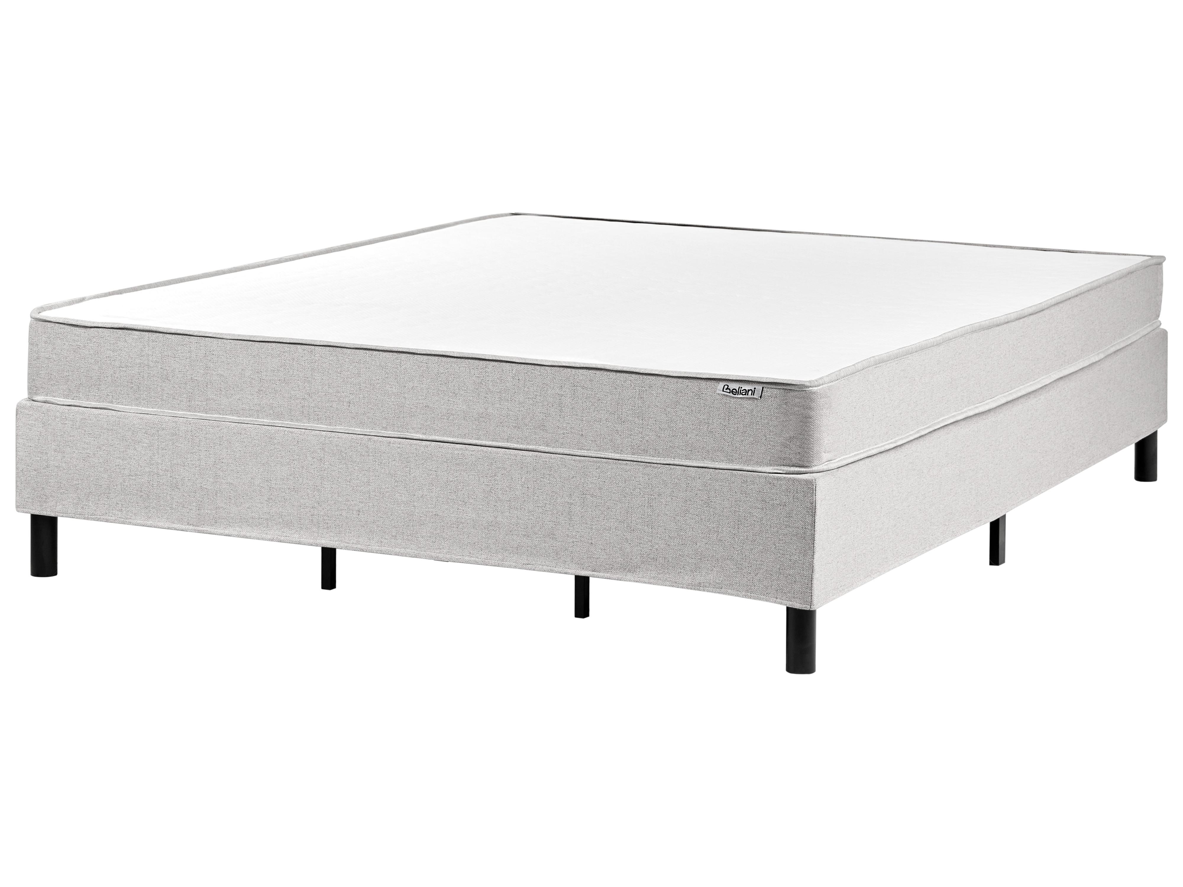 Boxspring Stof COUNTESS 180 x 200 cm Lichtgrijs