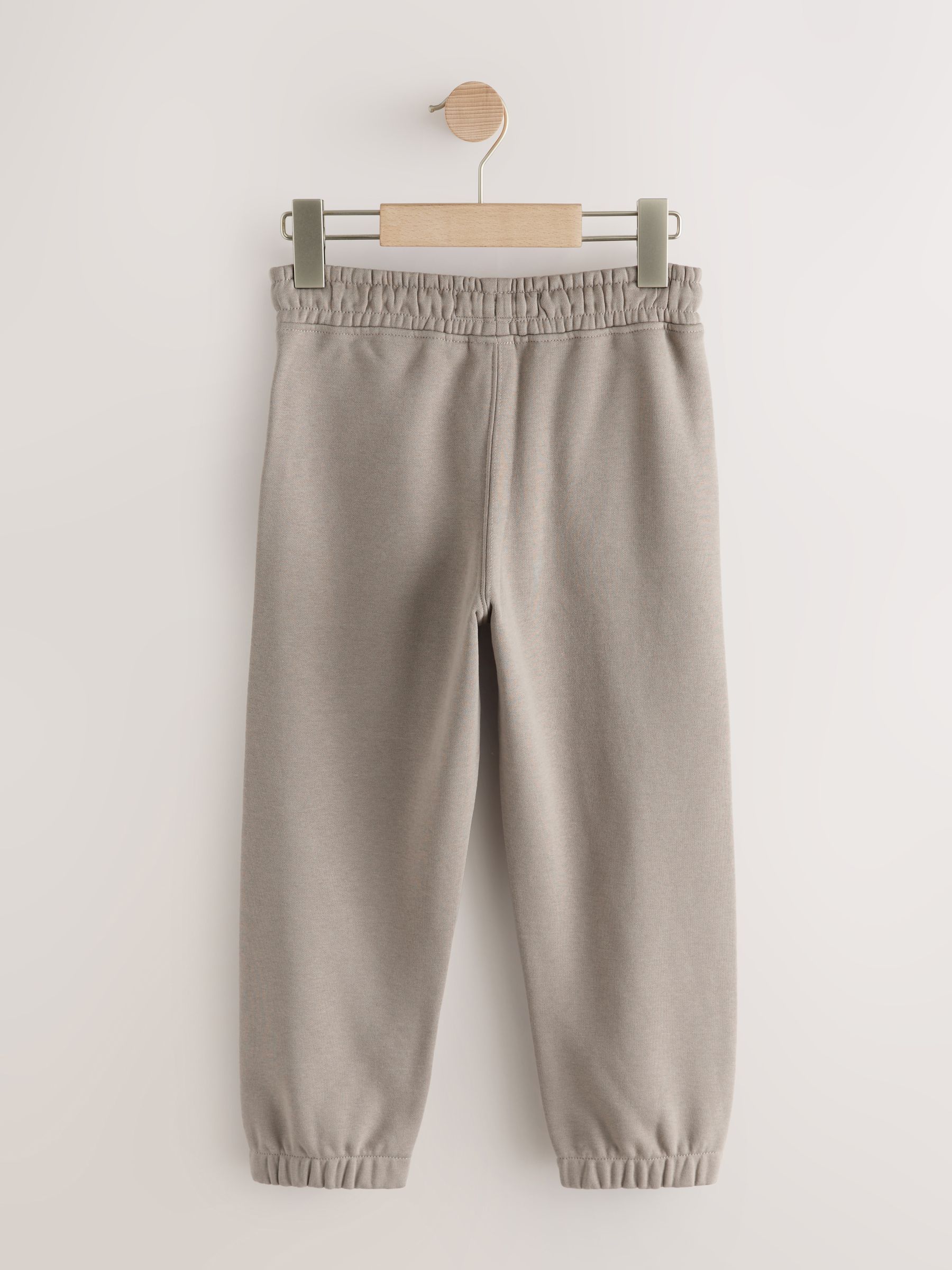 Nertsgrijs/bruin - Premium regular-fit joggingbroek (3-16jr)