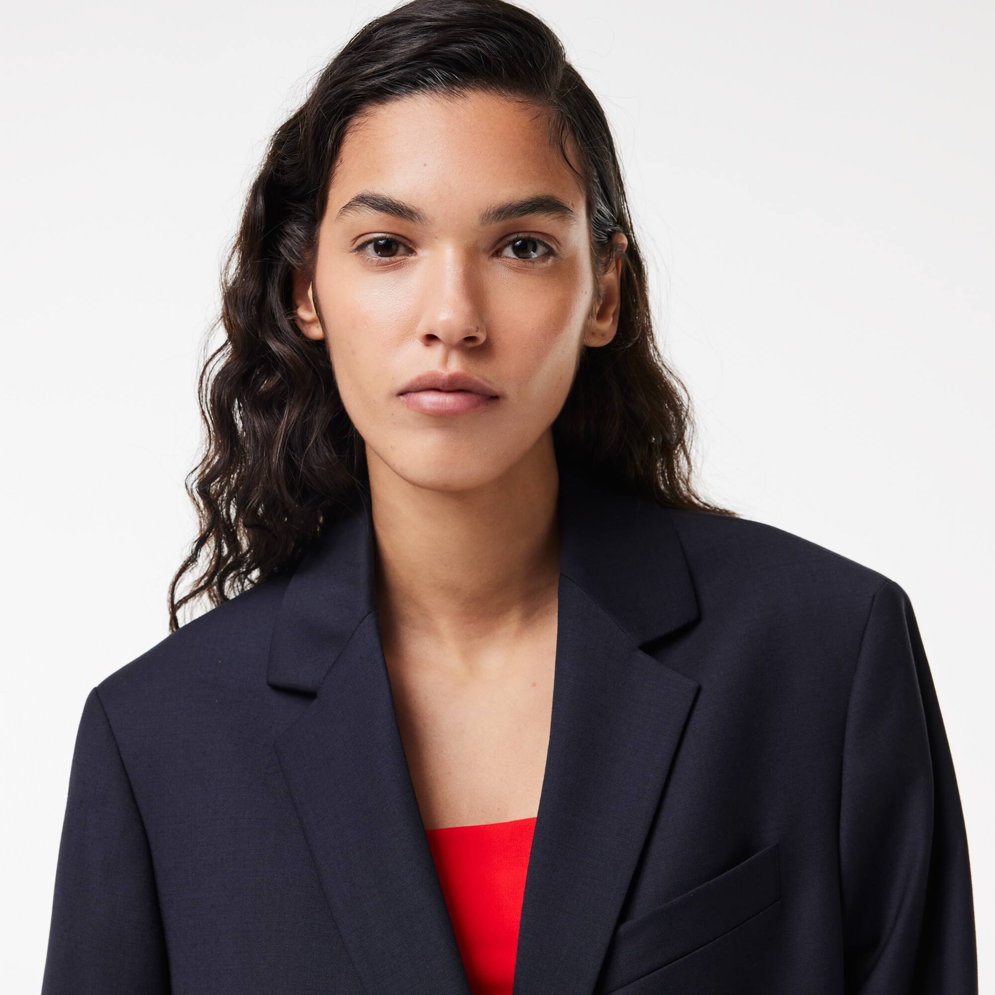 Extraweiter Wollblazer Jacken & Mäntel - Blau - Lacoste - Damen