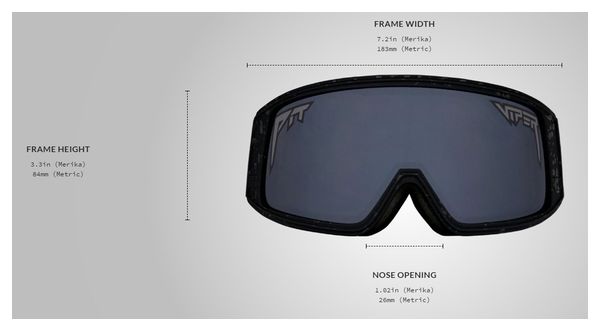 Masque Pit Viper The Blacking Out Gogglés Noir/Gris