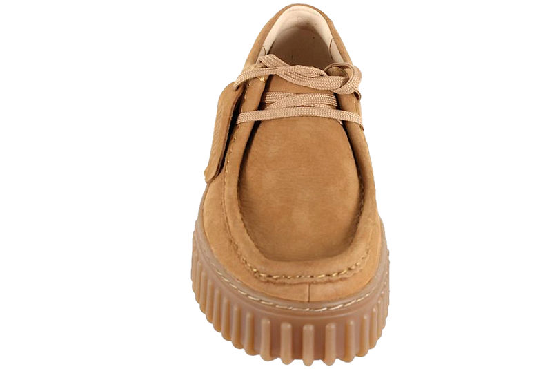 CLARKS TORHILL BEE LIGHT TAN SKO I RUSKIND