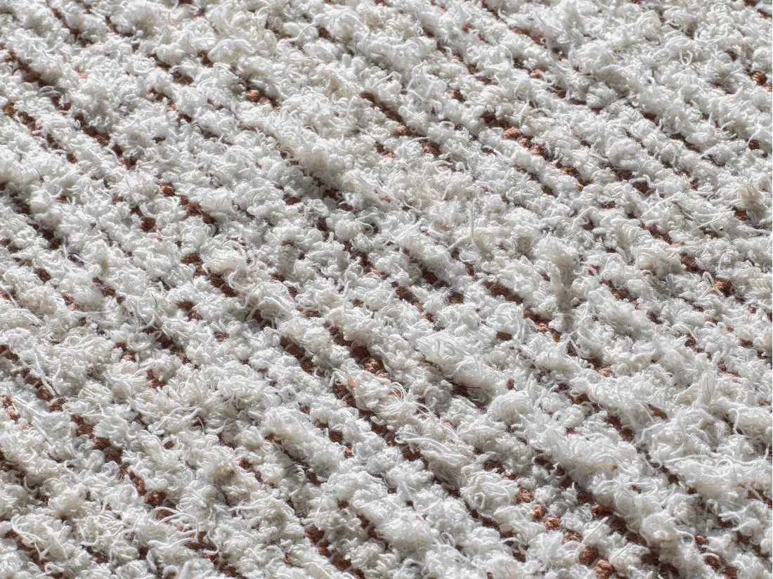 Tapis intérieur - semi-uni - crème - 120 x 170 cm - REIMAGINE