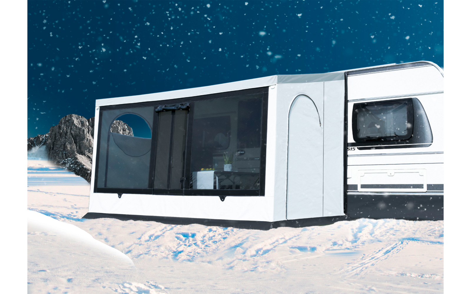 Wigo Inuit Wintervorzelt Storm für den Wohnwagen 250 cm