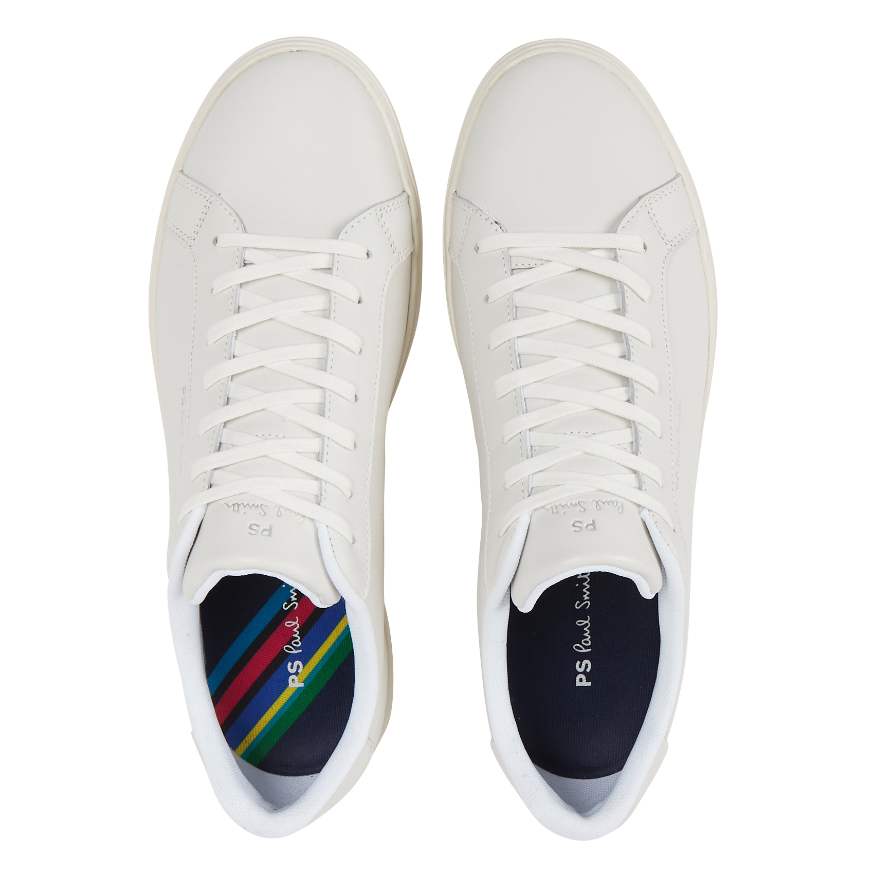 Baskets basses en cuir lisse | Blanc