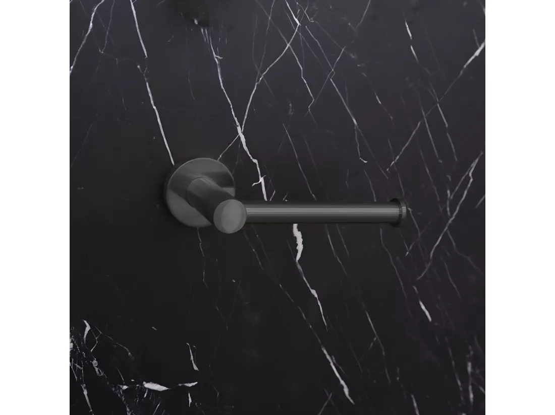 Luisa porte rouleau WC gris gun métal - Essebagno