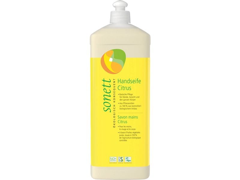 Sonett Flüssigseife Citrus Nachfüller Natürliche Handseife aus Pflanzenölen