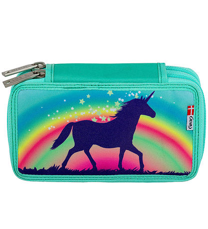 Jeva Federtasche m. Inhalt - Twozip - Rainbow Unicorn Candy