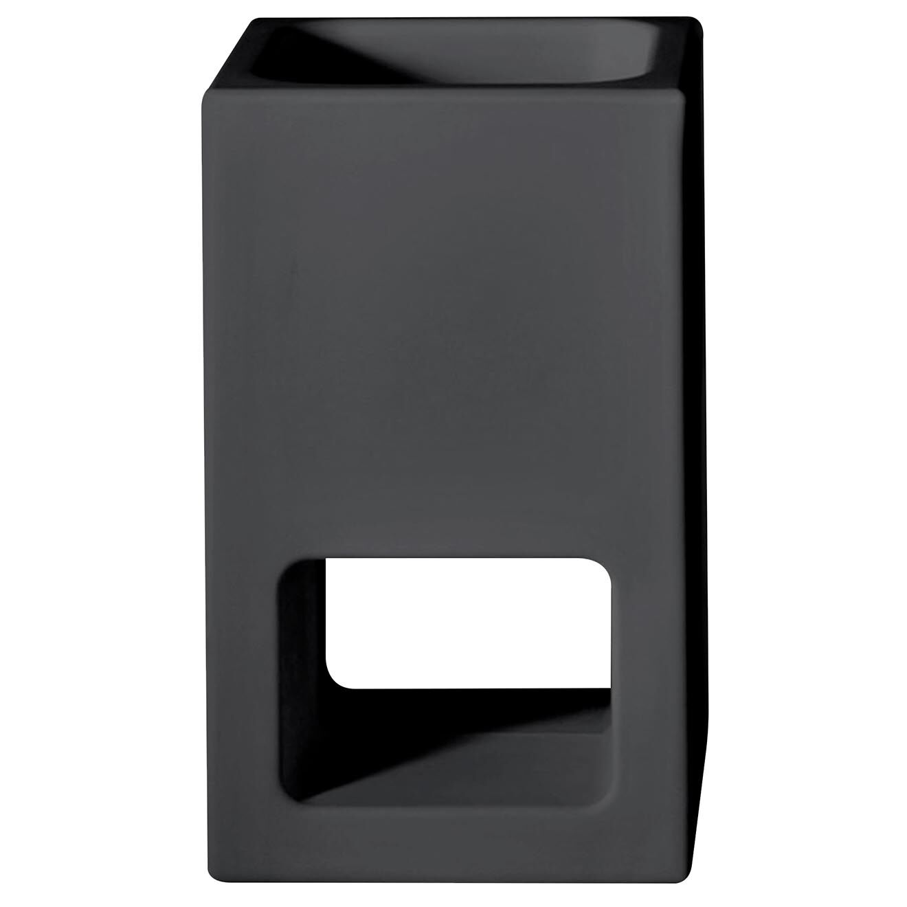 Serralunga Pot lluna plena design par joan gaspar anthracite - 40x66x40 cm