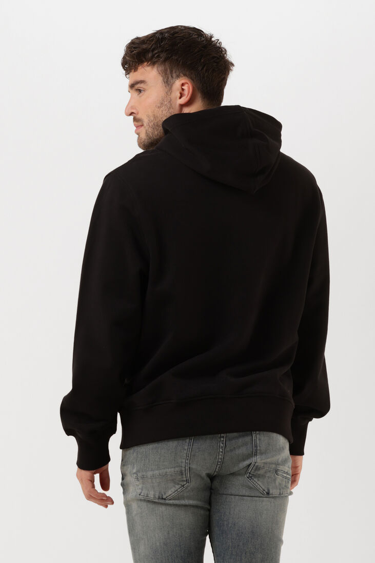 CALVIN KLEIN zwarte calvin klein sweater micro monologo hoodie