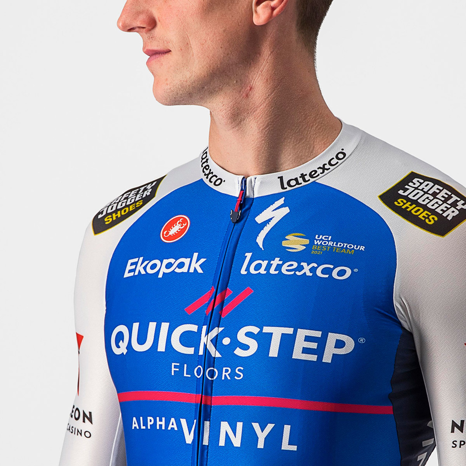 Castelli Quick-Step Alpha Vinyl Aero Race 6.1 Fietsshirt Korte Mouwen Heren