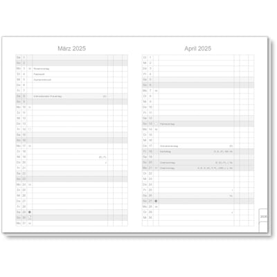 X47 Monatskalender 2026, A6